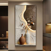 Peinture décorative de luxe haut de gamme, design abstrait géométrique tridimensionnel, style minimaliste moderne