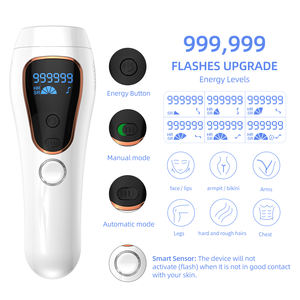 Épilation IPL pour femmes et hommes dispositif Permanent indolore à domicile mis à niveau vers 999,900 flashs pour le visage aisselles jambes bras Biki - Product Image 4