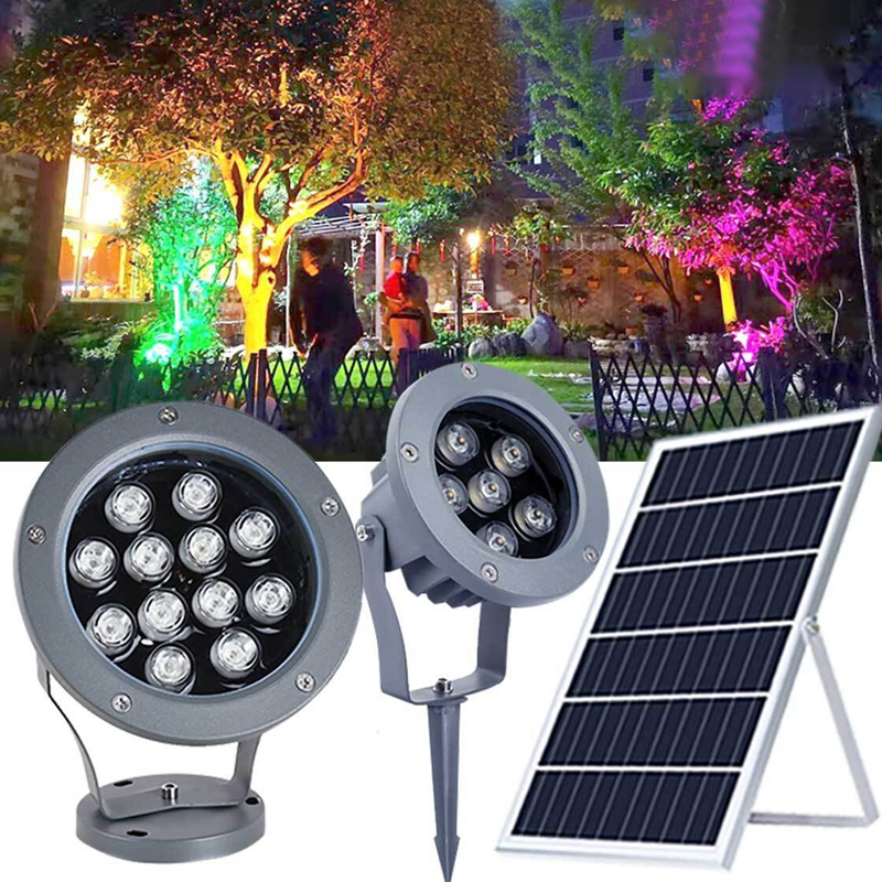 IP65 Outdoor Waterproof Solar LED Floodlight Villa Garden Courtyard Decoration Landscape Lighting Lawn Light