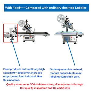 Máy tính để bàn bề mặt phẳng chai labeler/hộp giấy Thẻ Cào Túi nhựa dính Sticker túi nhựa hộp thẻ E máy dán nhãn - Product Image 5