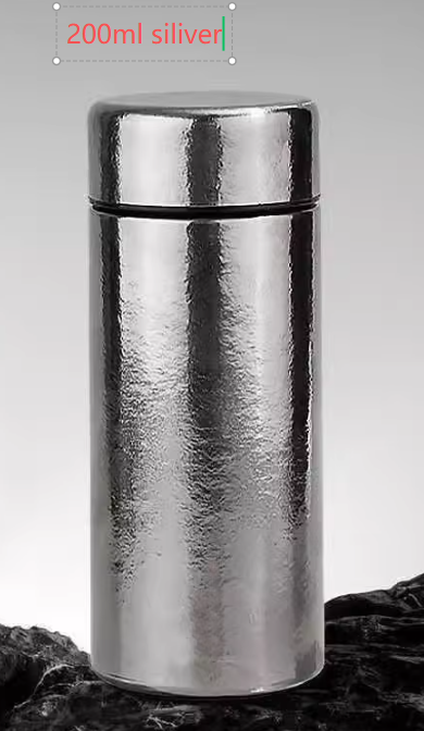 200ml plateado - sin compartimento para té