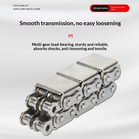 Chaîne de transmission à feuilles en acier inoxydable en forme de U, modèle 08B-20A, simple/double rangée, pour convoyeur à bande