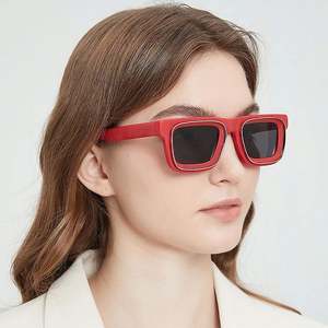 Lunettes de soleil rectangulaires vintage personnalisées avec logo 2025, UV400, petite monture carrée pour hommes et femmes - Product Image 2