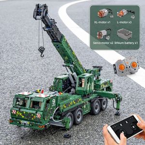 Mould <span class=keywords><strong>King</strong></span> 20009 Technique Télécommande Ingénierie Grue Pneumatique Grue <span class=keywords><strong>de</strong></span> Récupération Blindée 5539Pcs Blocs <span class=keywords><strong>de</strong></span> Construction Jouets - Product Image 4