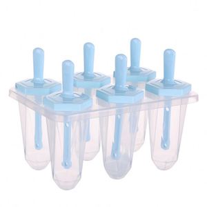 Hot Selling BPA Free Dishwasher Safe Set of 6 Piece Reusable Easy Release Ice <b>Cream</b> Popsicle Molds - Product Image 4