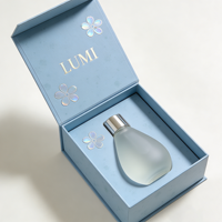 Boîte à parfum en carton magnétique personnalisée, gaufrage, structure rigide robuste, finition mate, doublure EVA antichoc, emballage haut de gamme