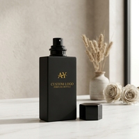 Boîte cadeau personnalisée de haute qualité, flacons de parfum vides de luxe de 30 ml, 50 ml, 100 ml, noirs, avec emballage