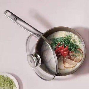 Dual-Right People Non-Stick Frying Pan <b>Set</b> 20cm 24cm <b>Induction</b> Compatible Pink <b>Cookware</b> <b>Set</b> - Product Image 3