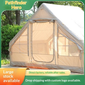 Tente pyramidale <span class=keywords><strong>gonflable</strong></span> légère pour le <span class=keywords><strong>camping</strong></span> familial en plein air, séjours de nuit, ensemble complet, tente pneumatique de <span class=keywords><strong>camping</strong></span> Oxford toutes saisons - Product Image 2