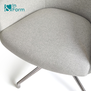 Diseñador moderno moldeado en frío espuma reposabrazos giratorio ocio silla hogar Oficina recepción sillas - Product Image 6