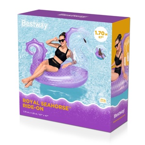 Bestway 41505 Cavalcabile Gonfiabile Cavalluccio Marino Reale per <span class=keywords><strong>Piscina</strong></span> 1,58 m X 87 cm X 1,02 m - Product Image 6