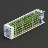 Ferme aéroponique de 40 pieds pour la culture de fraises avec tours hydroponiques verticales et système de culture NFT pour conteneur de culture en tuyaux PVC