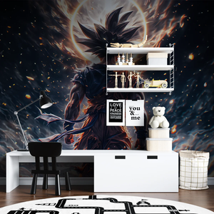 Papier peint mural dynamique Super Saiyan Goku, scène <span class=keywords><strong>de</strong></span> bataille épique pour les chambres d'adolescents, les salles <span class=keywords><strong>de</strong></span> <span class=keywords><strong>jeux</strong></span>, la décoration murale intérieure <span class=keywords><strong>de</strong></span> la maison - Product Image 4