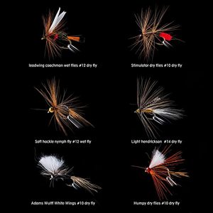 30 pièces leurres de pêche à la mouche, appât sec et humide <span class=keywords><strong>pour</strong></span> les poissons d'eau douce - Product Image 3