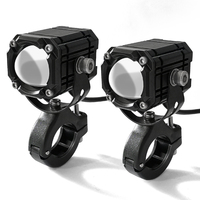 Sistema de Iluminación Personalizado para Motocicletas, Foco LED Pequeño de Cuatro Modos, 4000lm, IP67, Soporte Giratorio, Lente para Bombilla de Bicicleta