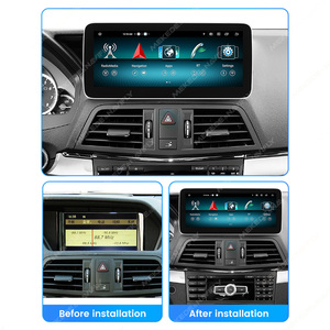 MEKEDE Radio mobil navigasi Gps layar <span class=keywords><strong>Android</strong></span> besar, pemutar otomatis WiFi 4G LTE 8core 12 + 512G Untuk Benz e-class C207 - Product Image 2