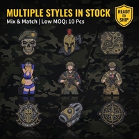 Patch en PVC Caoutchouc Adhésif 3D en Relief Coloré avec Image de Personnage Amusant pour Sacs à Dos, Vêtements et Uniformes