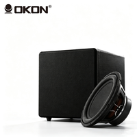 Caisson de basses actif OKON 12 pouces, enceinte de basses en bois 200W de puissance maximale, pour KTV, home cinéma, scène, basses fréquences, entrée RCA XLR