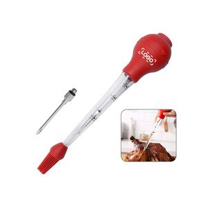 Juego de Utensilios para Asar con Logotipo Personalizado, Cepillo para Untar y Cepillo de Limpieza, Inyector de Silicona de Grado Alimenticio con Medidas - Product Image 1