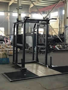 Attrezzatura da palestra per Fitness commerciale Squat Power Rack per pesi pesanti Multi-funzionale Rack + piattaforma di sollevamento pesi a forma di T - Product Image 5