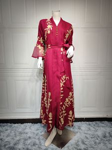 Printemps/été nouveaux vêtements pour femmes moyen-orient brodé caftan Robe Robe de soirée vêtements islamiques femmes Robe moderne - Product Image 2