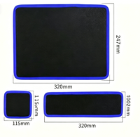 Tapis magnétique pour pièces d'outils (4 pièces) et outil de ramassage magnétique télescopique, support magnétique flexible pour outils
