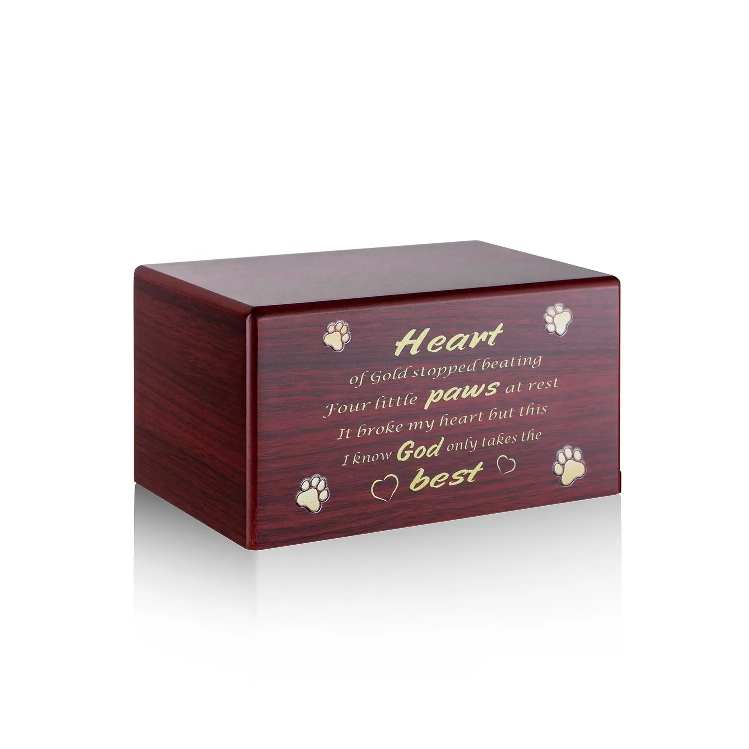 Solid Wood pet coffin casket dog casket cat casket dog bed creative wooden urns box pet funeral bier Pet Animals Memorial Box