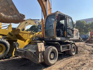 Excavatrice sur pneus Hyundai 210W-9 d'occasion de haute qualité, moteur Cummins, modèle 2015, capacité de la cuve de 1,3 m, composants principaux inclus - Product Image 3