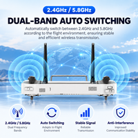 Station de contrôle au sol G20 7 pouces pour drone, 9 km, double bande 2.4G/5.8G, 1500 nits, Android 13, télécommande pour drone, USV, robot