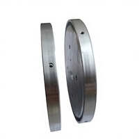 Custom CNC Machined 6061 Aluminum Round Base Plate Pressure Gauge Back Plate Multiple Mounting Holes OEM Aluminum Instrument