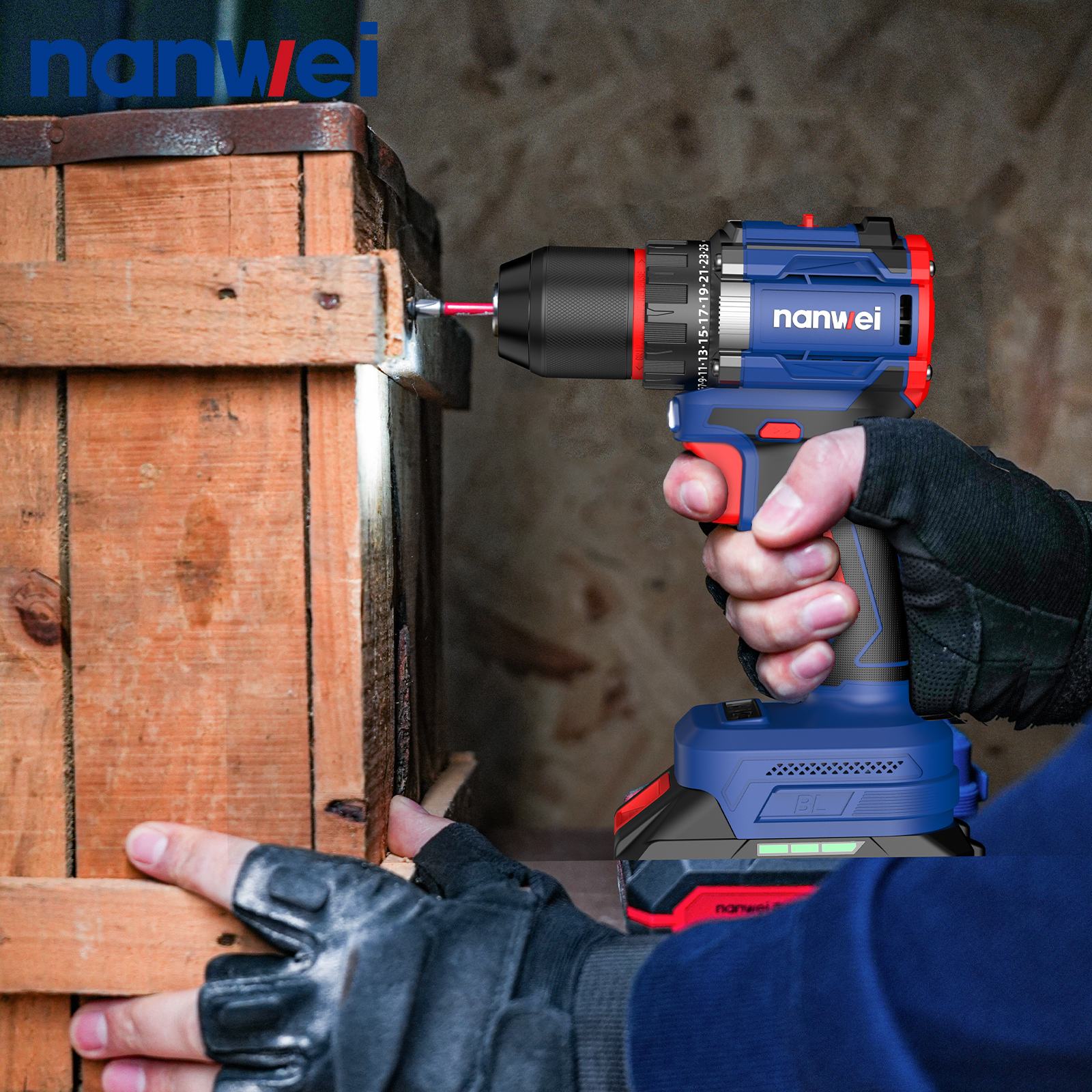 21 Volt Lithium Battery Cordless Drill Multi-Function Electric Combination Tool with Variable Speed Impact DC Motor Power Drills · image 6