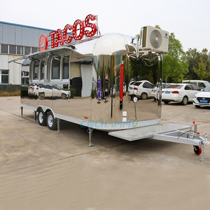Remorque Food Truck Moderne d'Extérieur Entièrement Équipée <span class=keywords><strong>pour</strong></span> Frites, Jus, Churros, Hot-dogs, Pizza, Café – Kiosque Mobile <span class=keywords><strong>pour</strong></span> Mariages - Product Image 3