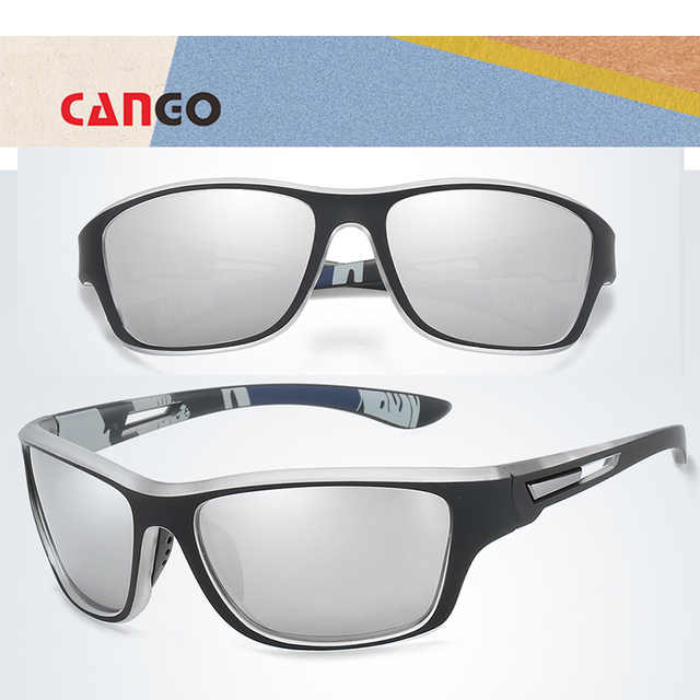 Cango Custom Logo Wholesale Running Glasses Sport Sunglasses Men Polarized Outdoor Sport New Model Sunglasses