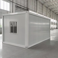 Maison conteneur pliable 10Ft 30Ft, écologique, avec panneaux solaires, préfabriquée, pour hôtel/appartement, structure en acier galvanisé, montage rapide