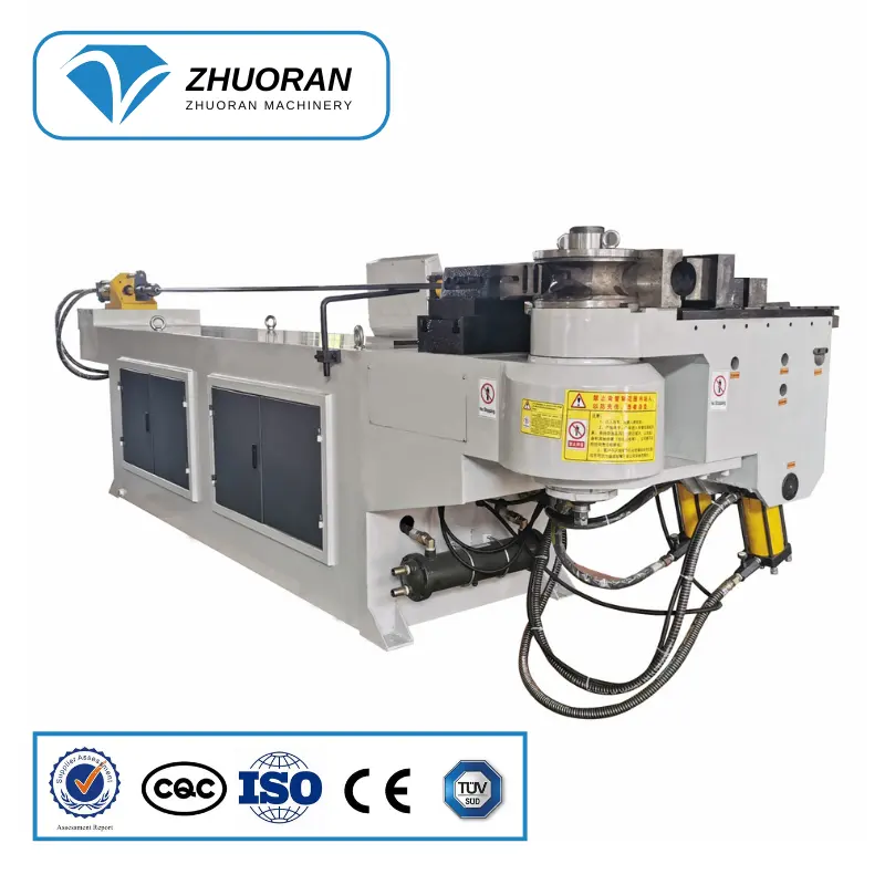 Zhuoran — chevalière hydraulique à tête unique DW89NC, machine de pliage de tube en acier inoxydable