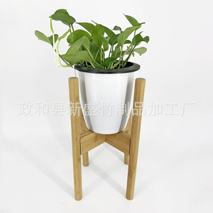 Custom-made bamboo <b>flower</b> pot rack, multi-functional adjustable and telescopic <b>flower</b> stand, small <b>flower</b> pot <b>support</b>, floor - Product Image 4