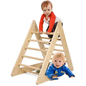 HOYE CRAFTS Kinder Kletter spielzeug Indoor-Aktivität spielzeug Holz kletter dreieck für Kinder