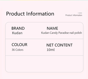 KUDAN 2026 Nouvelle vente chaude Vernis à ongles couleur bonbon à base d'eau 36 couleurs Vernis à ongles respirant à décoller pour <span class=keywords><strong>manucure</strong></span> Assez sec - Product Image 6