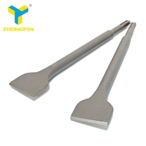 Mandrins SDS Plus de qualité industrielle pour le bricolage avec pointe droite Ciseaux plats larges pour la sculpture du <span class=keywords><strong>bois</strong></span> Maçonnerie Pierre Béton-Manche en acier - Product Image 4