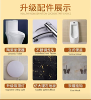 Ensemble WC et salle de bain mobile d'extérieur en acier et aluminium, durable, écologique, avec garantie d'un an