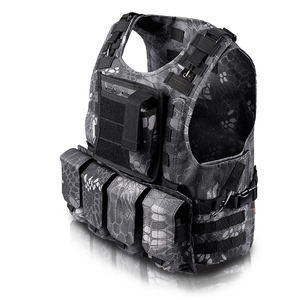 High Density Nylon <b>Multi</b>-Pocket Outdoor Protective Storage Vest Adjustable Strap Quick Release Buckle Wear Resistant Field Work - Product Image 5