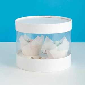 Boîte à cupcakes ronde de 10 pouces et 8 pouces, boîte à gâteaux en plastique pour muffins - Product Image 5