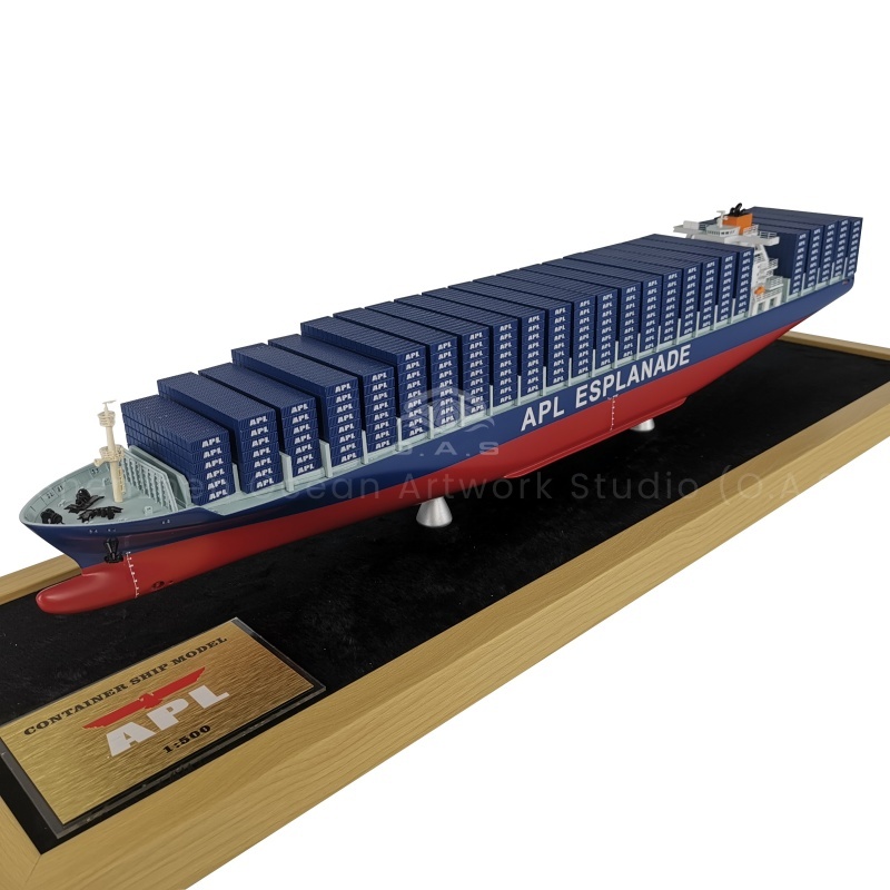 Modelo de buque contenedor de APL-ESPLANADE de 65cm