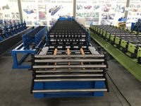 Máquina Automática para Fabricar Láminas de Techo Metálicas, Formación de Rollos de Tejas Metálicas, Sección de Caja, Trapezoidal y Corrugada, Doble Capa