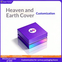 Scatola Regalo Personalizzata con Coperchio e Base, Scatola Quadrata in Cartone per Packaging Aziendale con Stampa a 4 Colori e Stampa a Caldo