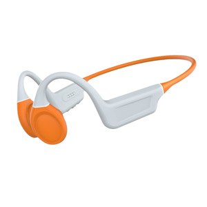 ES-910 Bone Conduction Headphones Bluetooth 5.0 IP68 Waterproof 32G Sports Headphones Sunshine Orange Dark Gray - Product Image 1