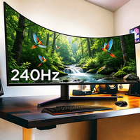 Vente en gros directe d'usine OEM ODM Écran incurvé 19/34/49 pouces 1K/2K/4K/5K Moniteur de jeu plat ou incurvé fin pour les joueurs à petit budget
