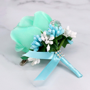 مصنع XH003 بالجملة وصول جديد حار بيع الزفاف التوت الغربي الاصطناعي الصدر - Product Image 5
