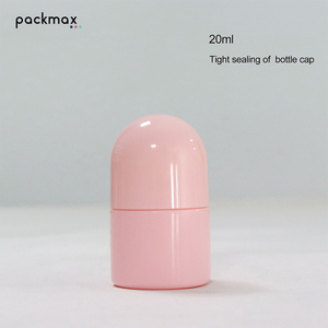 Flacon roll-on PP 20 ml pour massage du cuir chevelu, liquide stimulant la pousse des cheveux, soin des yeux et crème contour des yeux - Contenant rond droit rechargeable - Product Image 4