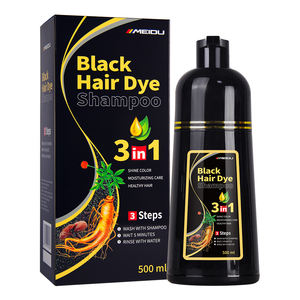 Champú Tinte para el Cabello Negro Instantáneo Natural al por Mayor, Champú Tinte Permanente Negro con Jengibre - Product Image 1